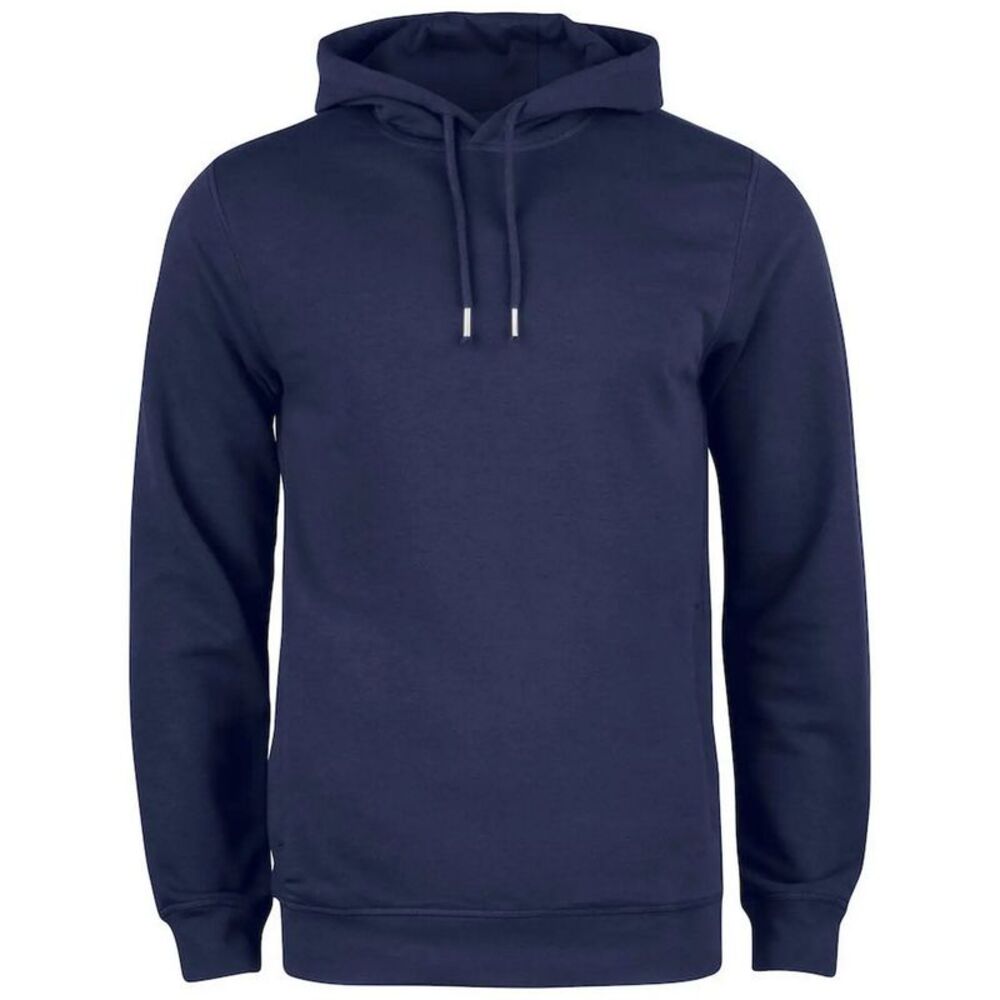 Clique Mens  Natural Cotton Hoodie / Dark Navy
